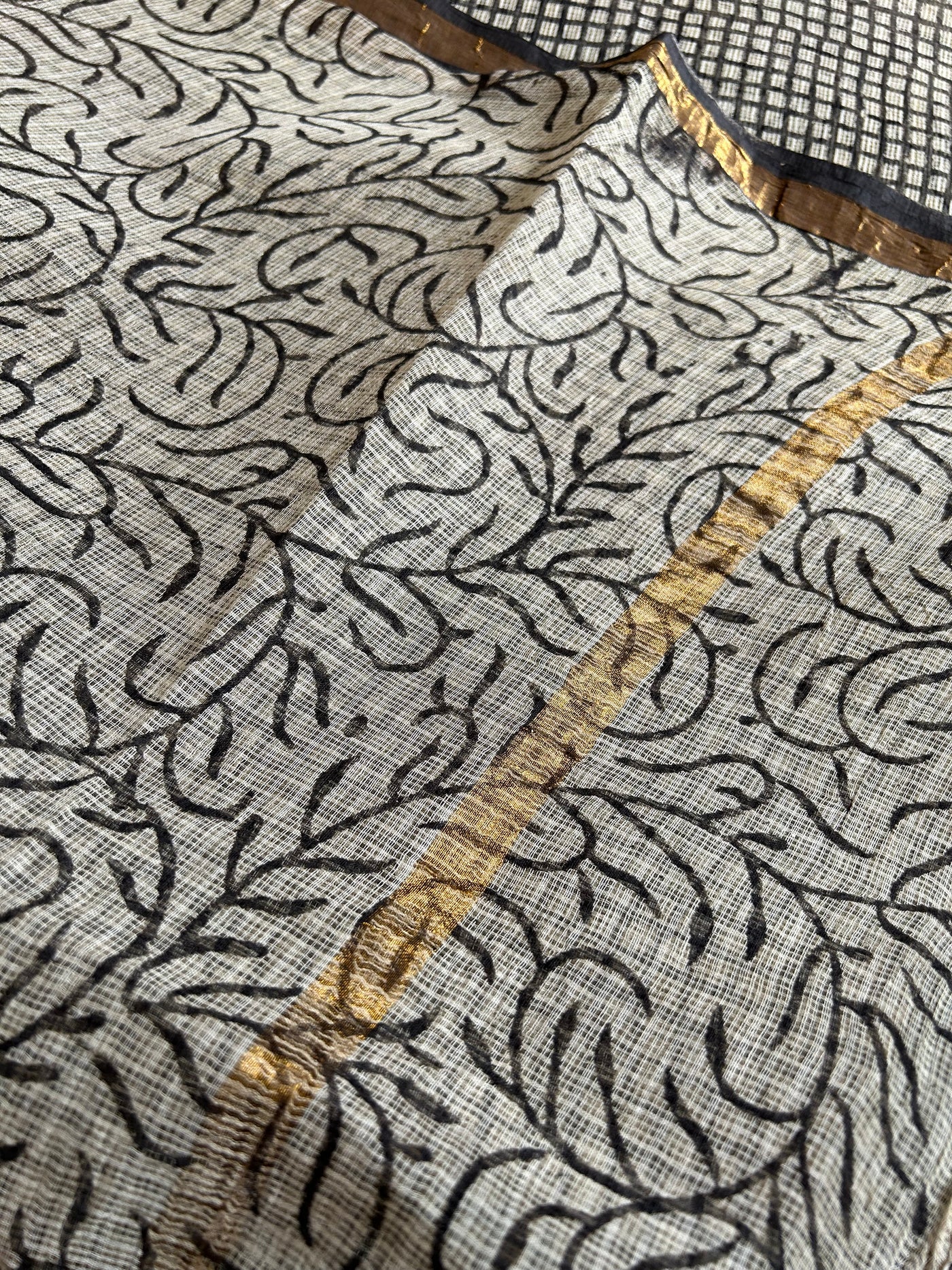 MANJHI: Handmade Pure cotton Kota Doria Saree