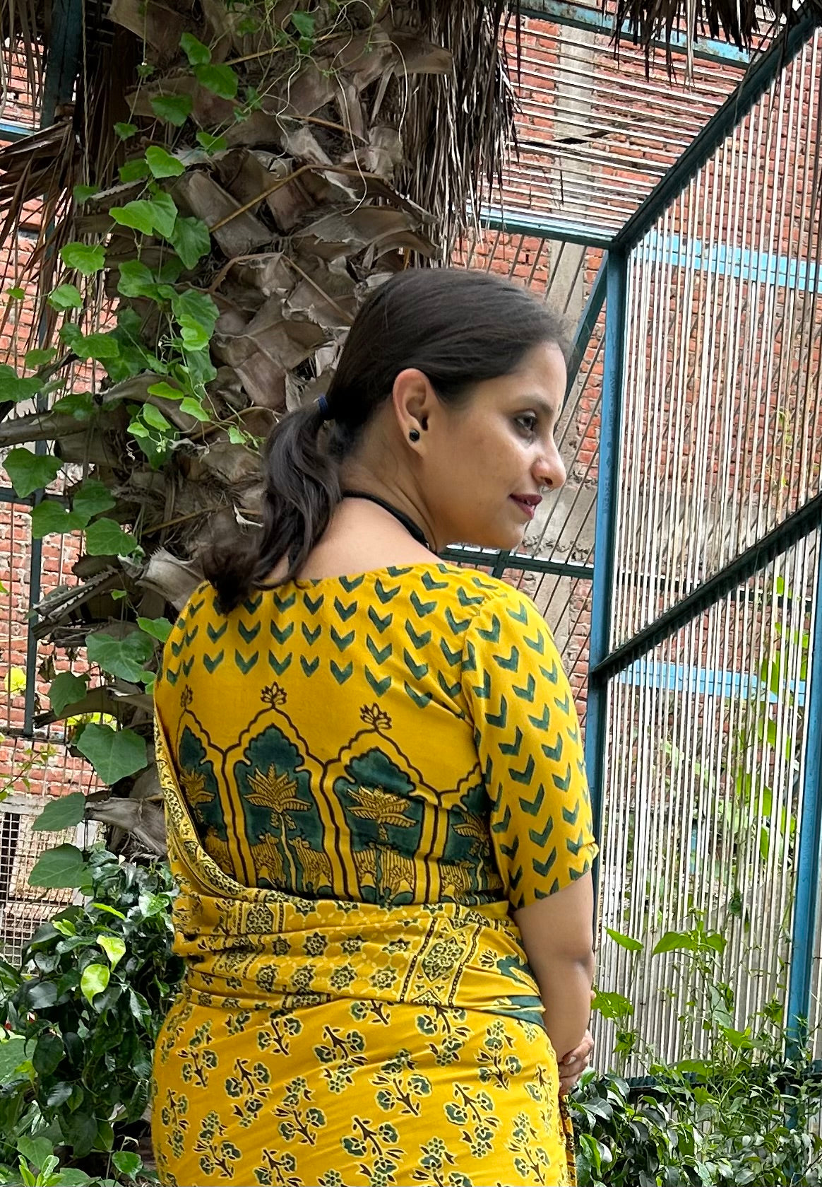 SAURABHI : MODAL SILK AJRAKH BLOUSE