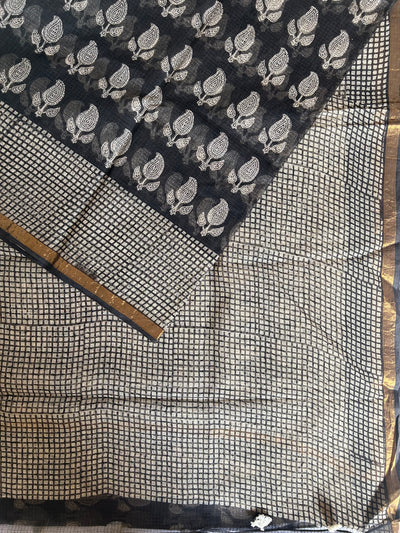 MANJHI: Handmade Pure cotton Kota Doria Saree