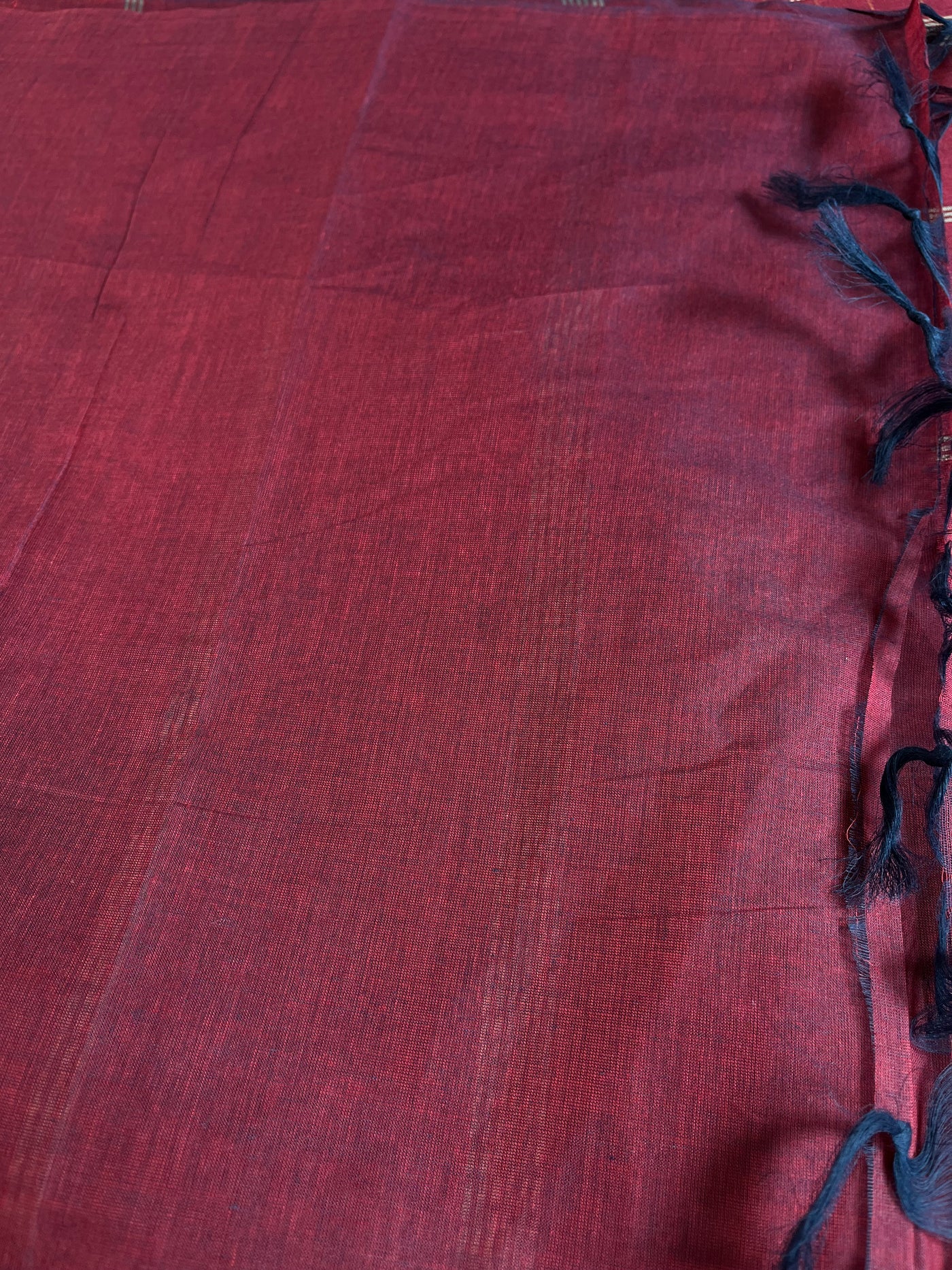 KANHA: KANCHIPURAM PURE COTTON SAREE WITH BORDERS.