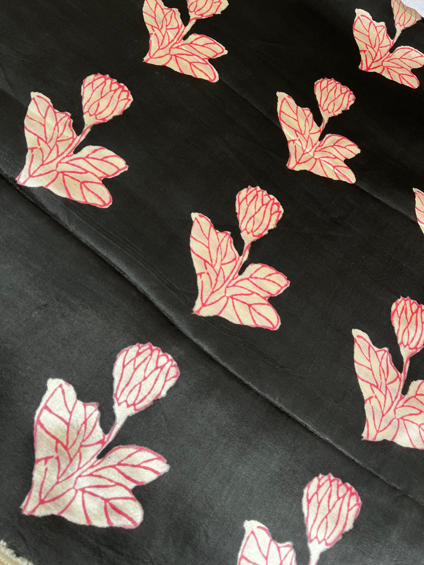 CHARU: HANDBLOCK BAGRU PRINTED MODAL SILK SAREE