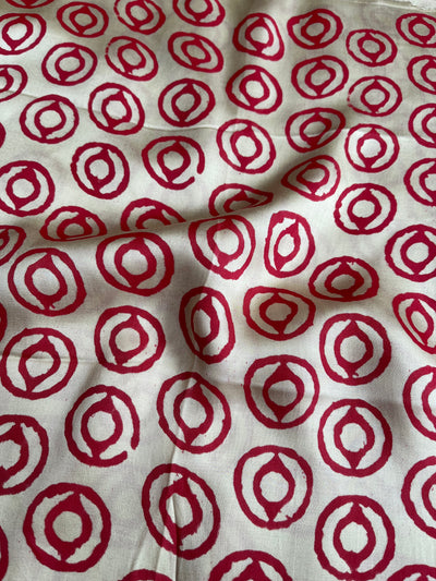 CHARU: HANDBLOCK BAGRU PRINTED MODAL SILK SAREE