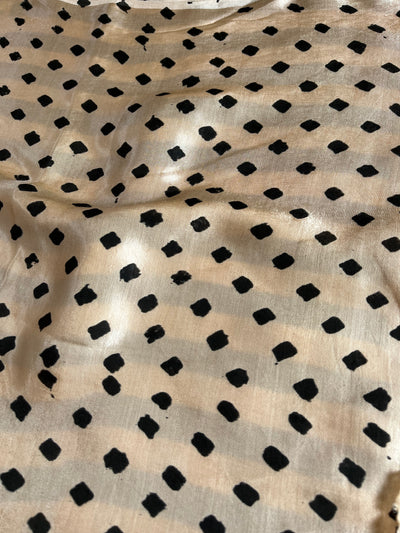 JANKI: HANDBLOCK BAGRU PRINTED MODAL SILK SAREE