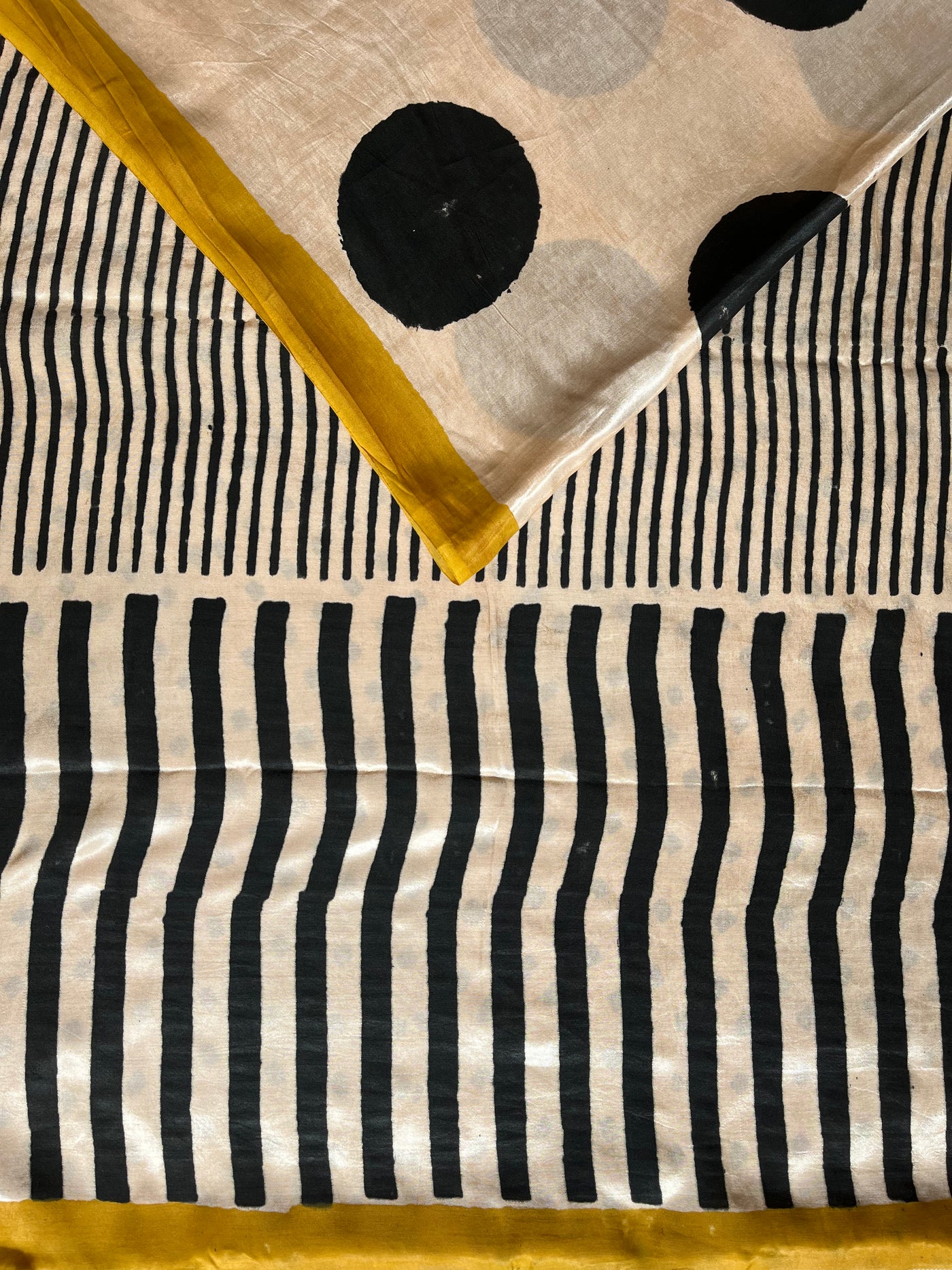 JANKI: HANDBLOCK BAGRU PRINTED MODAL SILK SAREE