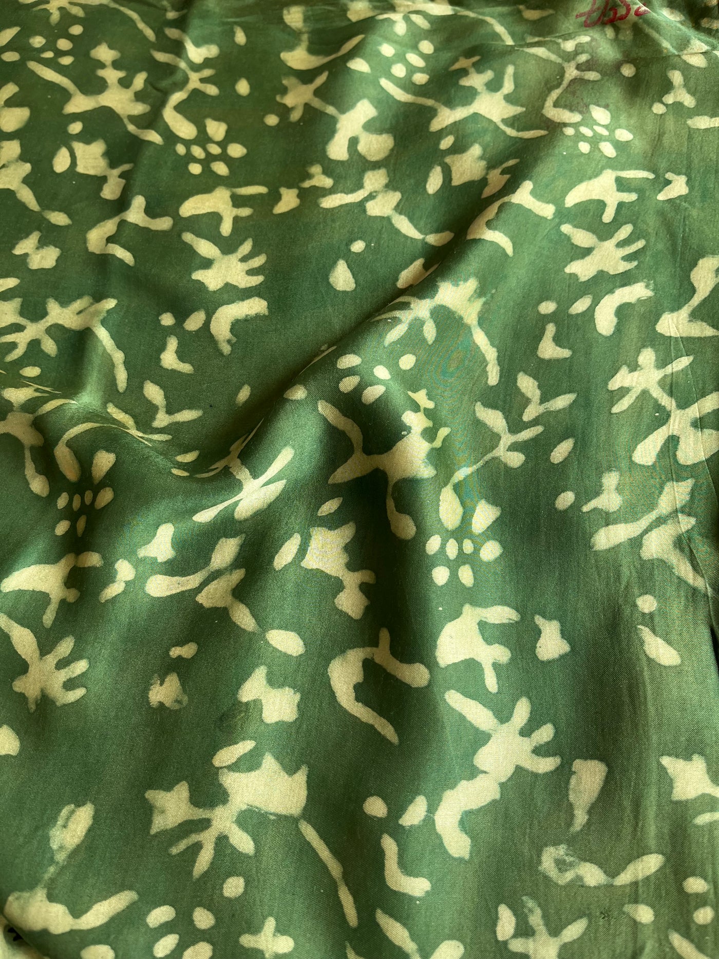 RADHA: HANDBLOCK BAGRU PRINTED ICE BLUE MODAL SILK SAREE