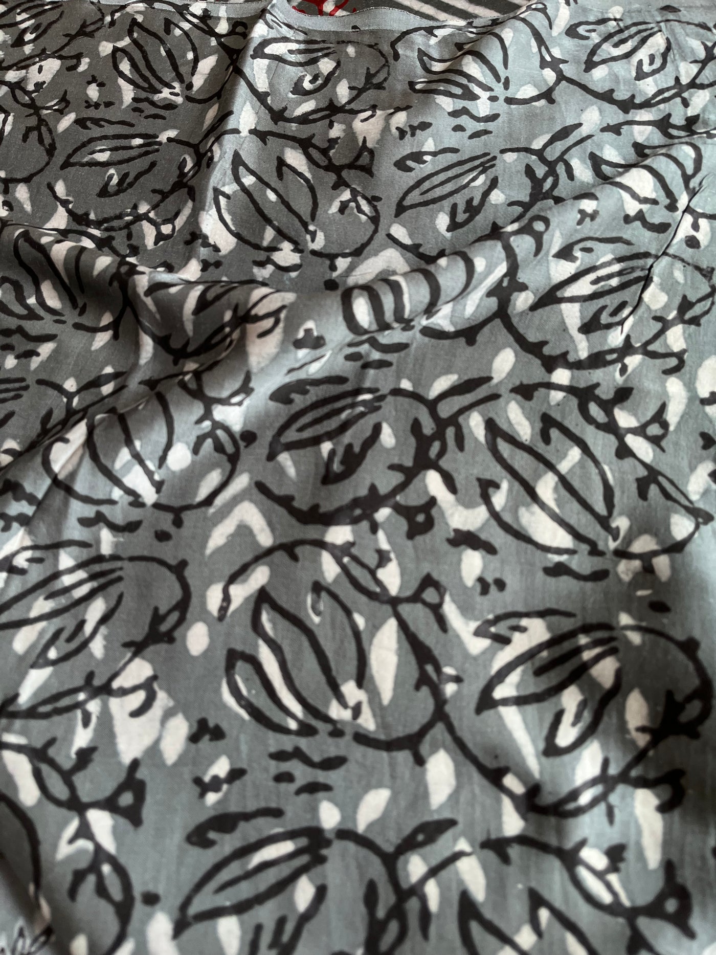 ANANDI: HANDBLOCK BAGRU PRINTED MODAL SILK SAREE