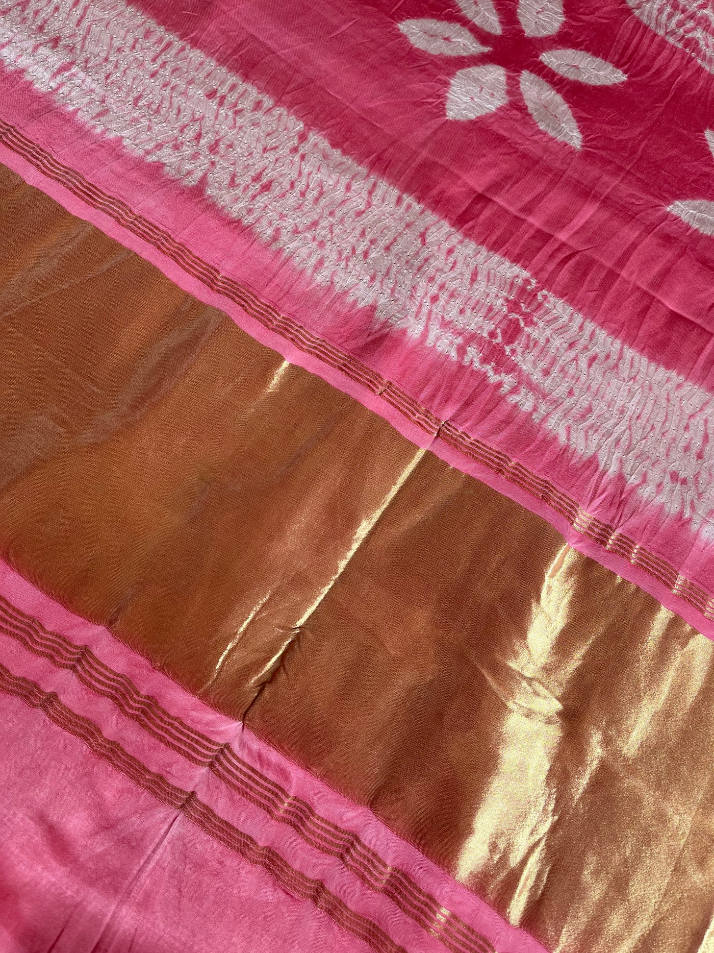 SUKMA: Handmade Modal Silk Saree with Tissue Pallu