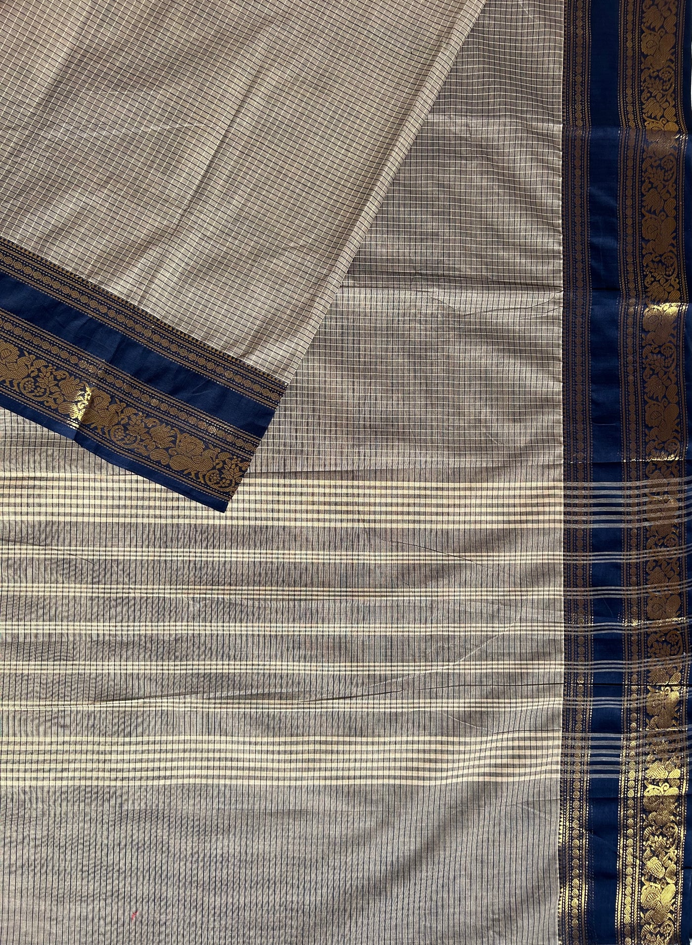 SUTLEJ: KANCHIPURAM COTTON SAREE