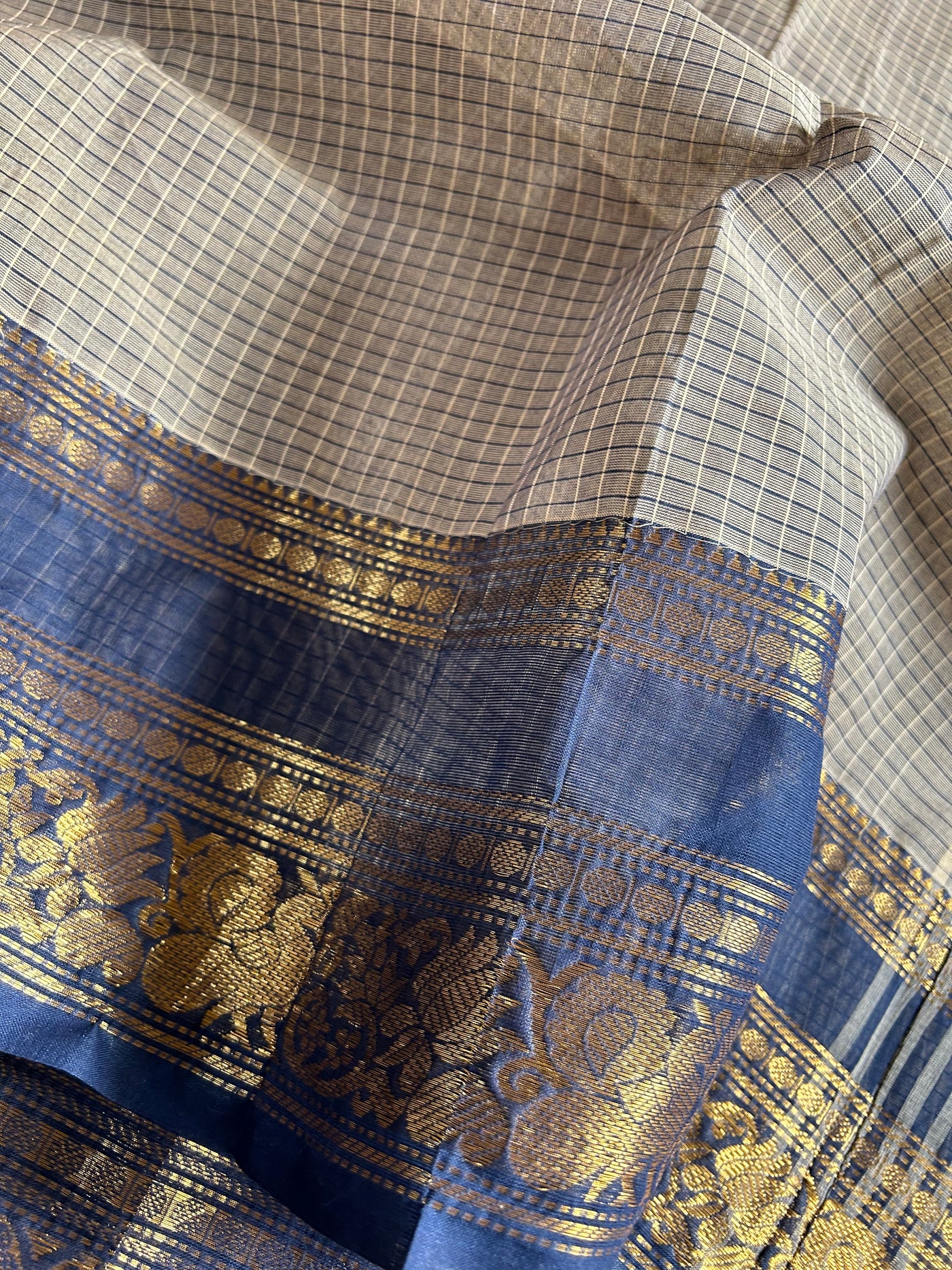 SUTLEJ: KANCHIPURAM COTTON SAREE