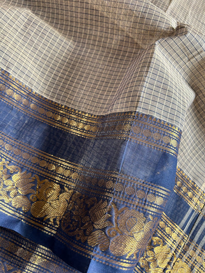 SUTLEJ: KANCHIPURAM COTTON SAREE