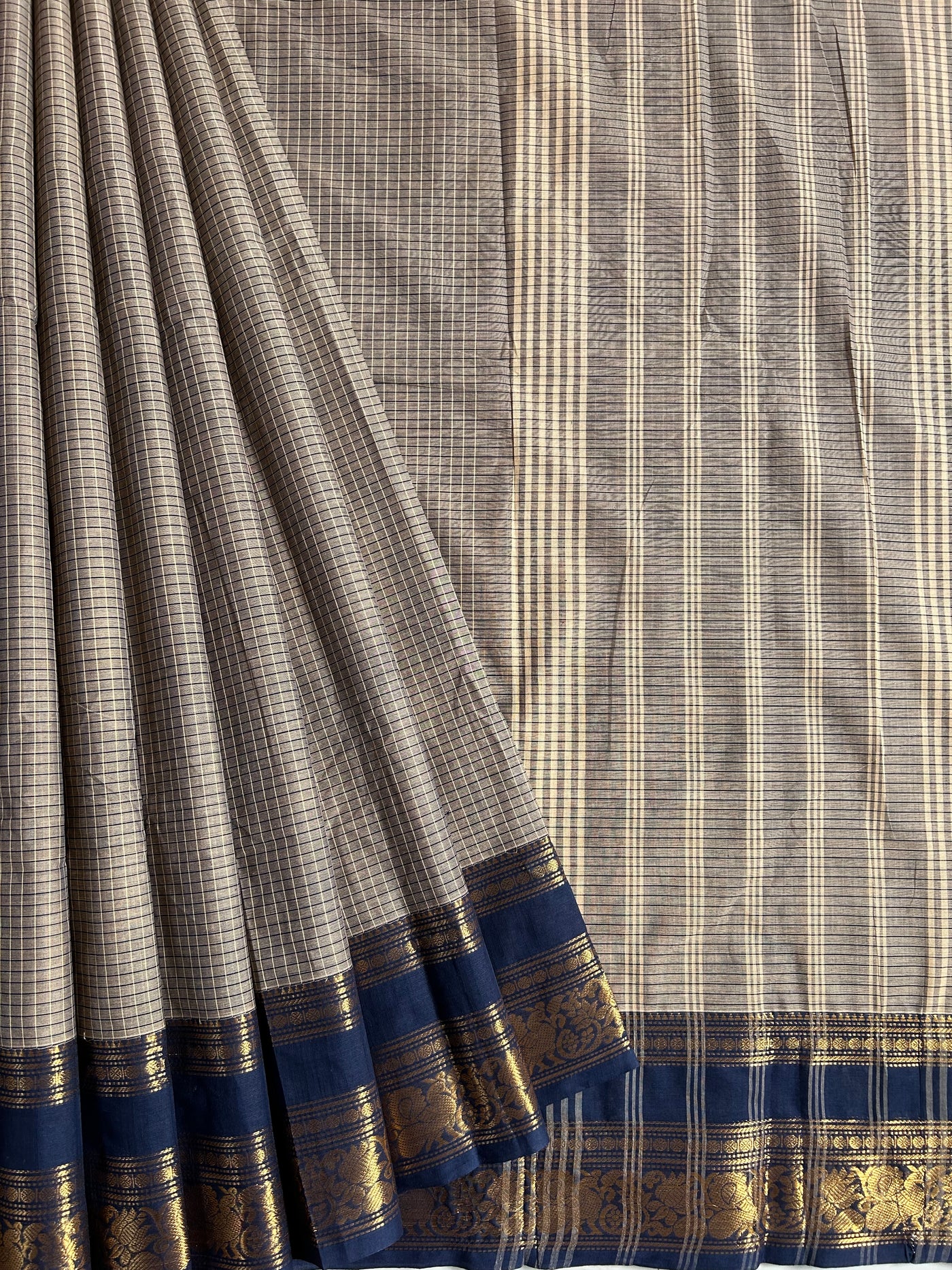 SUTLEJ: KANCHIPURAM COTTON SAREE