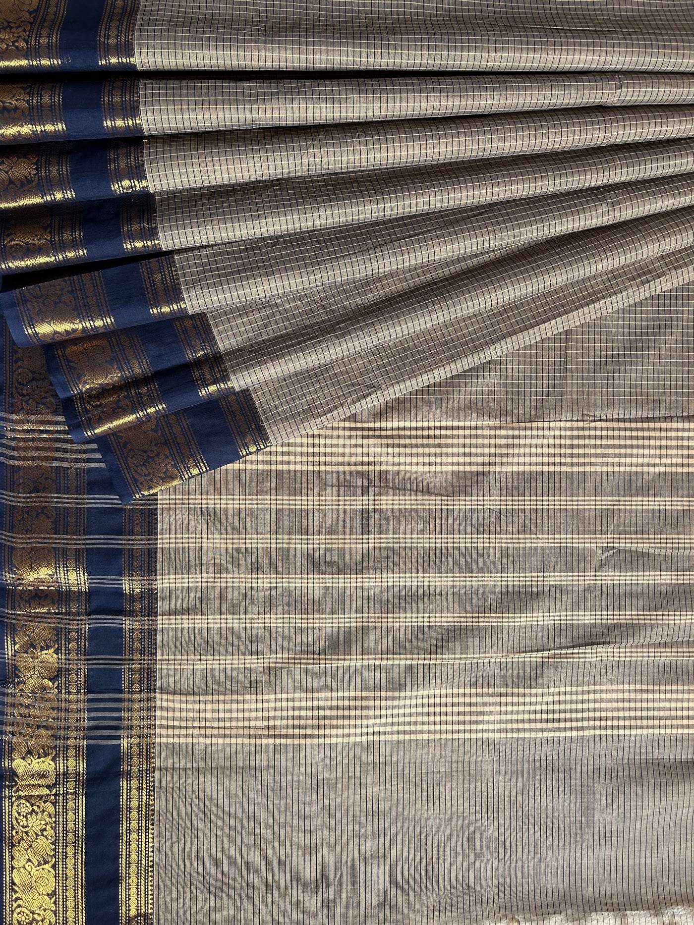 SUTLEJ: KANCHIPURAM COTTON SAREE