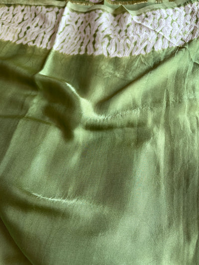 CHATPATI : Handmade Modal Silk Saree with Tissue Pallu