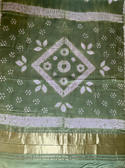 CHATPATI : Handmade Modal Silk Saree with Tissue Pallu