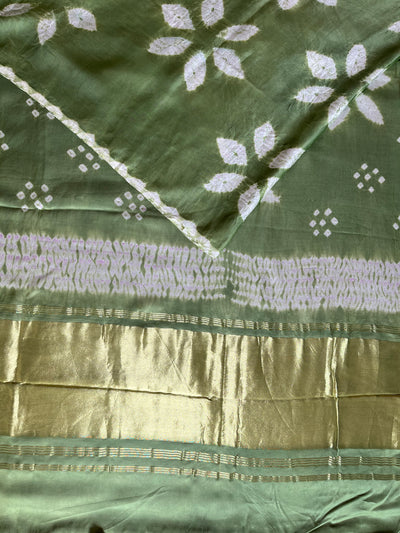CHATPATI : Handmade Modal Silk Saree with Tissue Pallu