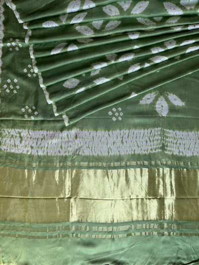 CHATPATI : Handmade Modal Silk Saree with Tissue Pallu