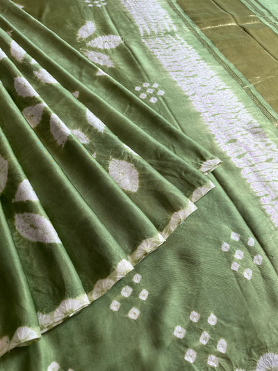 CHATPATI : Handmade Modal Silk Saree with Tissue Pallu