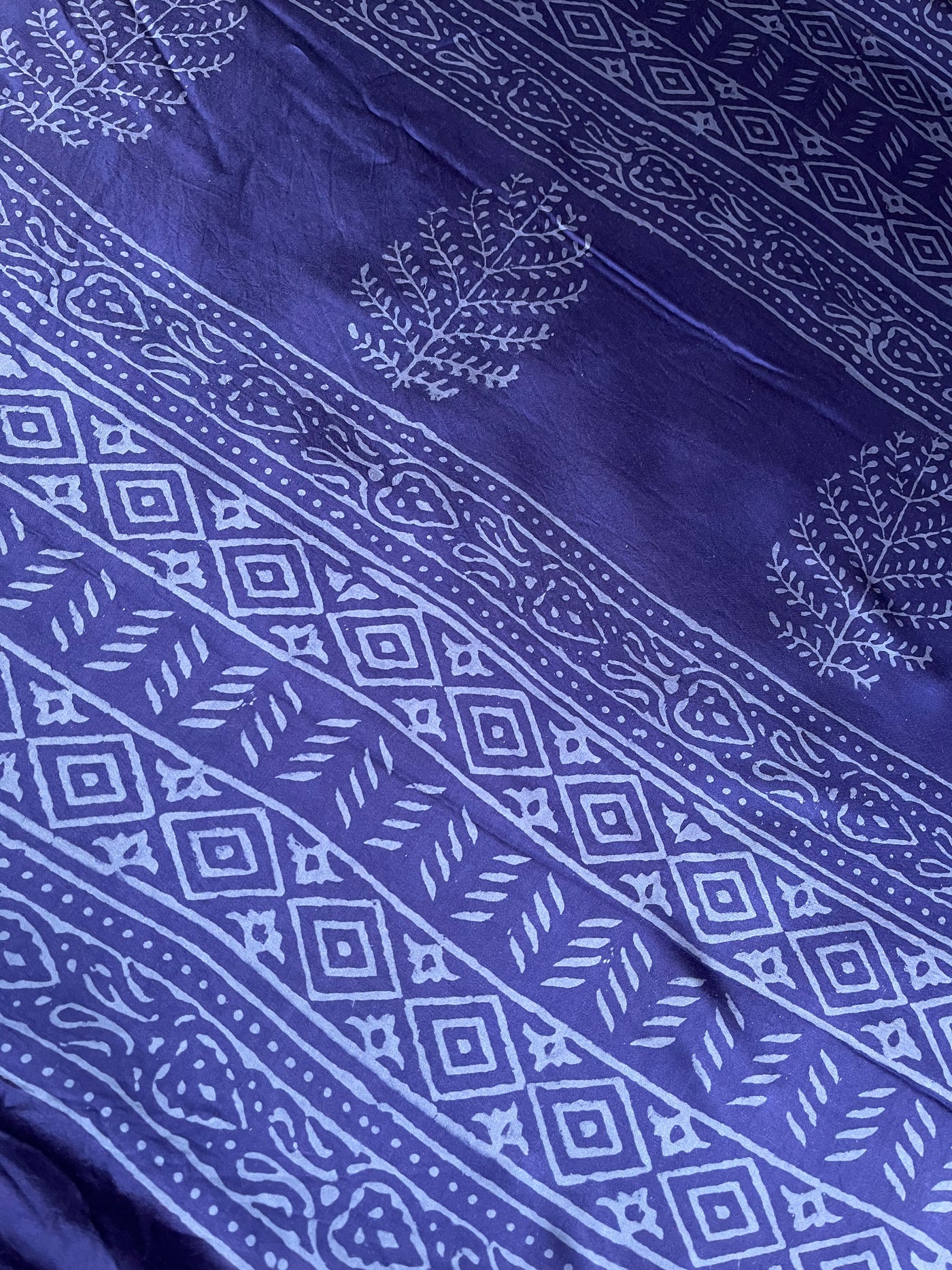 SAYANI: HANDBLOCK BAGRU PRINTED MODAL SILK SAREE
