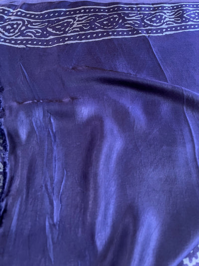 SAYANI: HANDBLOCK BAGRU PRINTED MODAL SILK SAREE