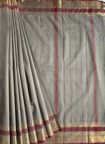 MANJIRA: Kanchpuram cotton sari