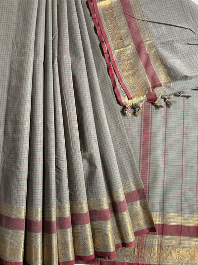 MANJIRA: Kanchpuram cotton sari