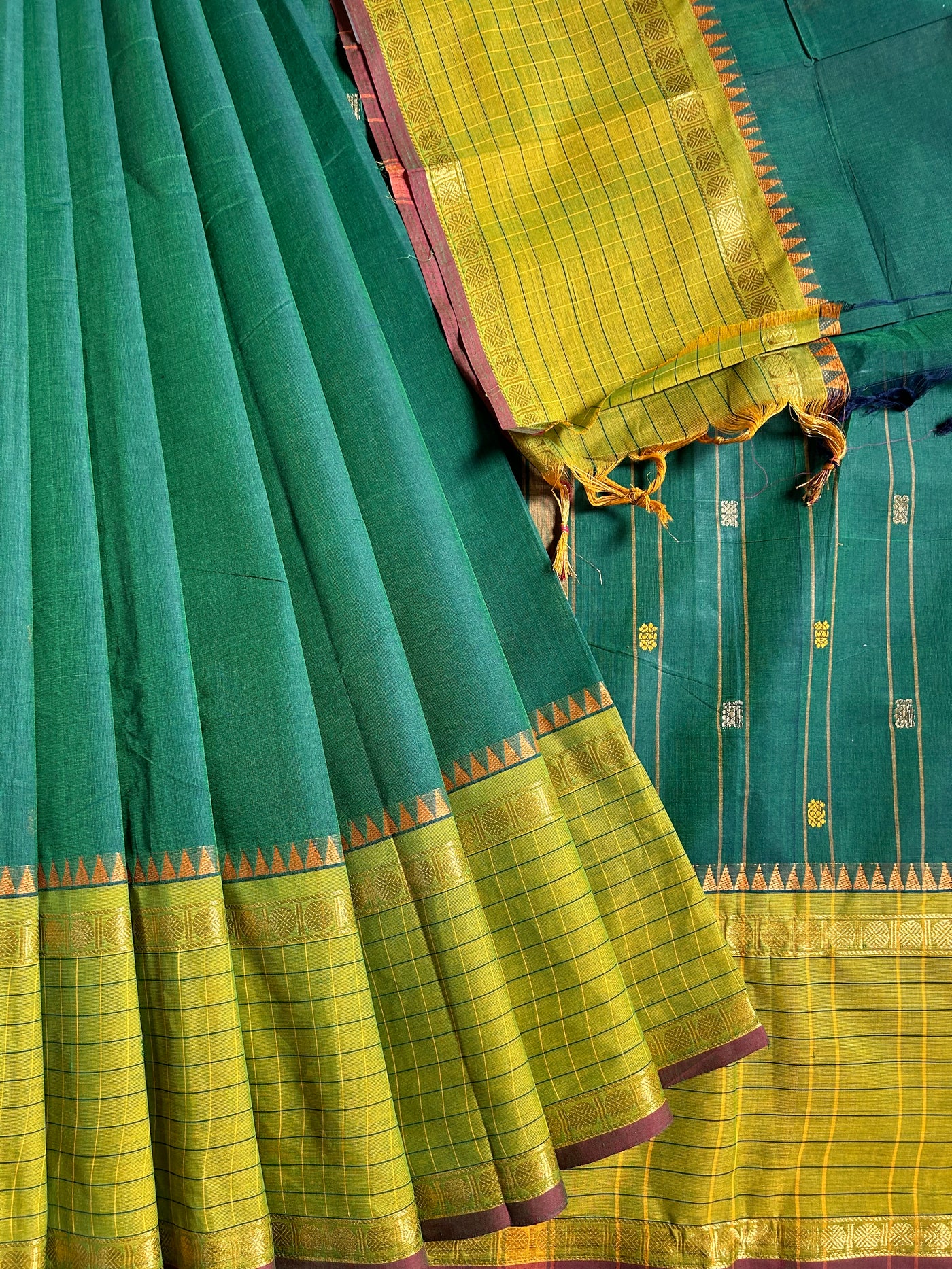 BRAHMAPUTRA: KANCHIPURAM COTTON SAREE