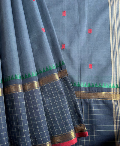 MORNI: Knchipuram cotton saree