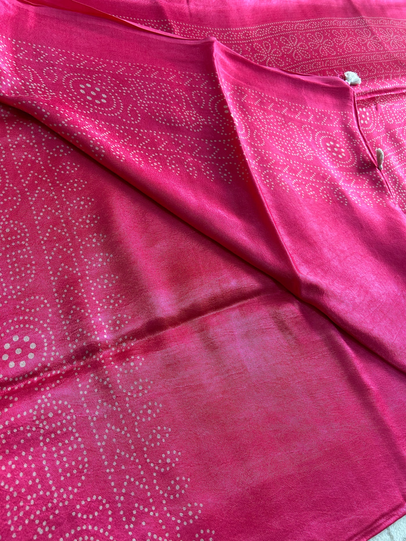 LUNA: Printed modal silk saree