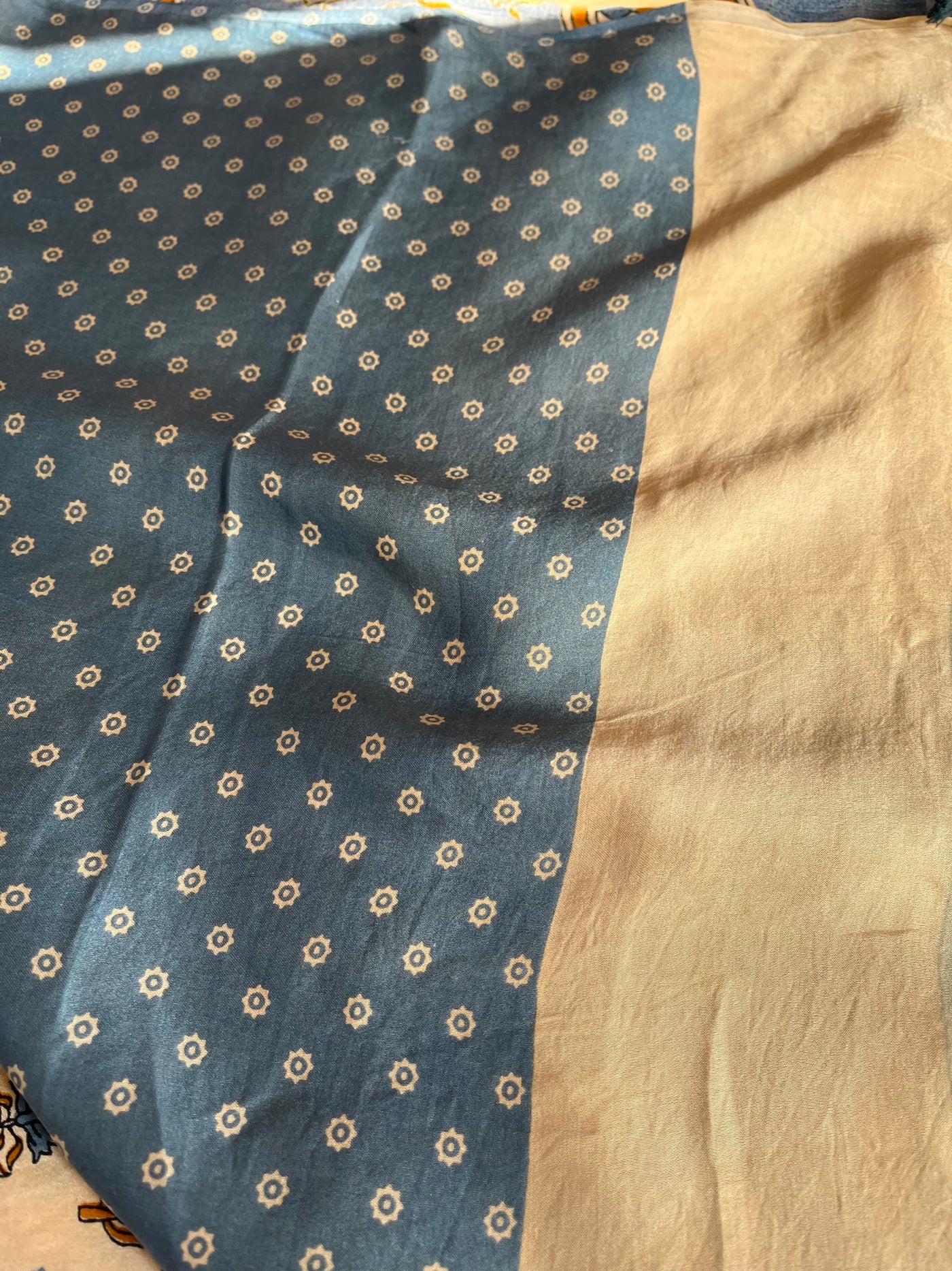 Kavita: HANDBLOCK PRINTED DABU MODAL SILK SAREE