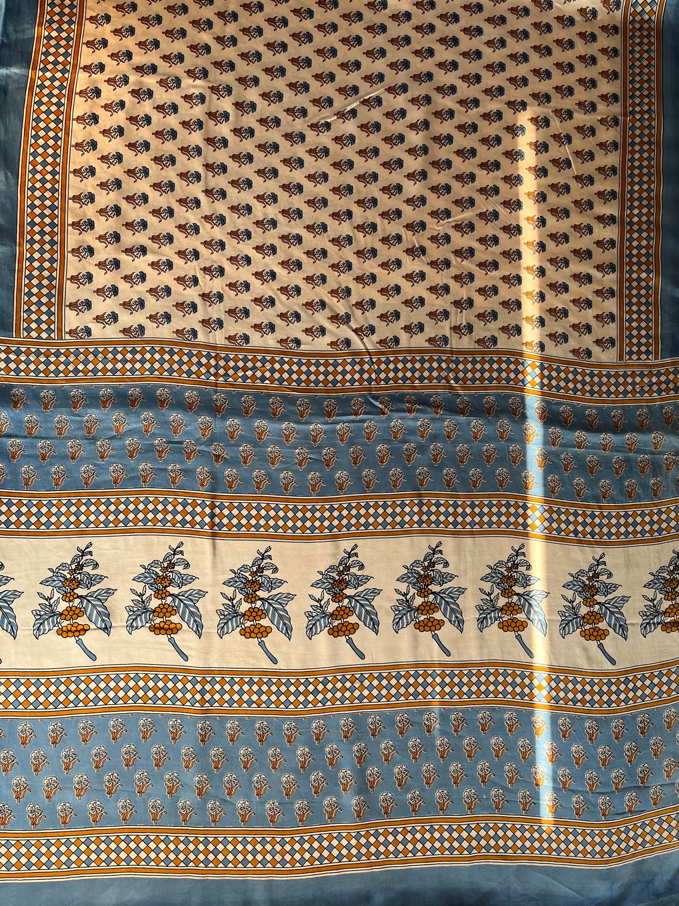 Kavita: HANDBLOCK PRINTED DABU MODAL SILK SAREE