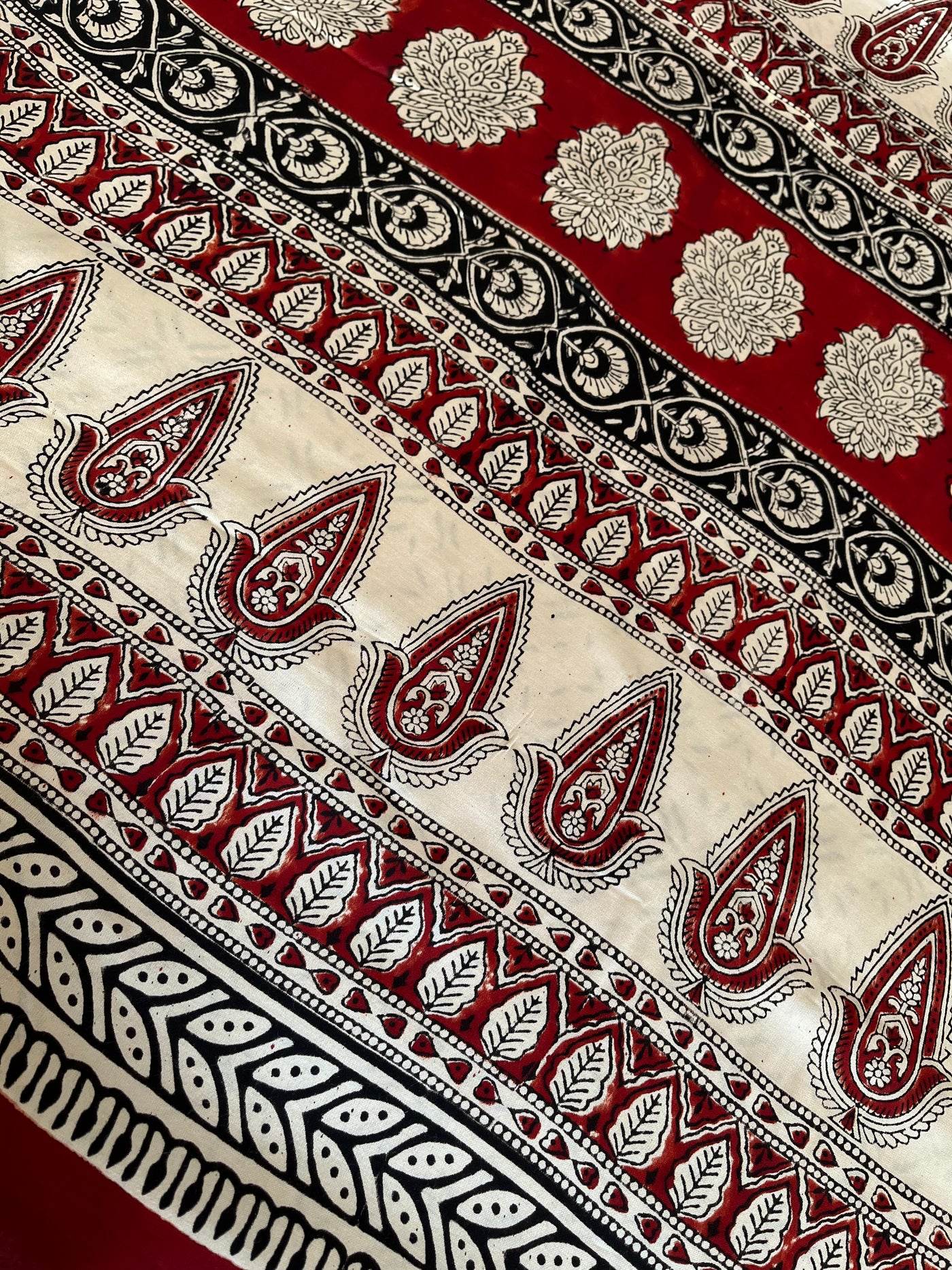 Ganika: HANDBLOCK BAGRU PRINTED ICE BLUE MODAL SILK SAREE