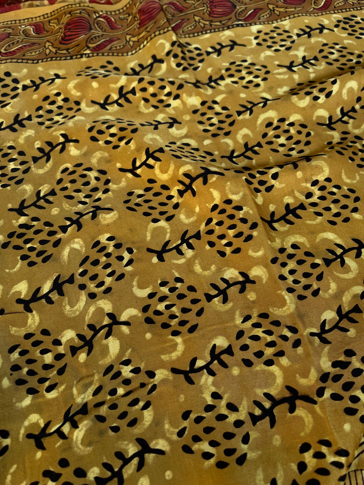Himani: HANDBLOCK BAGRU PRINTED ICE BLUE MODAL SILK SAREE