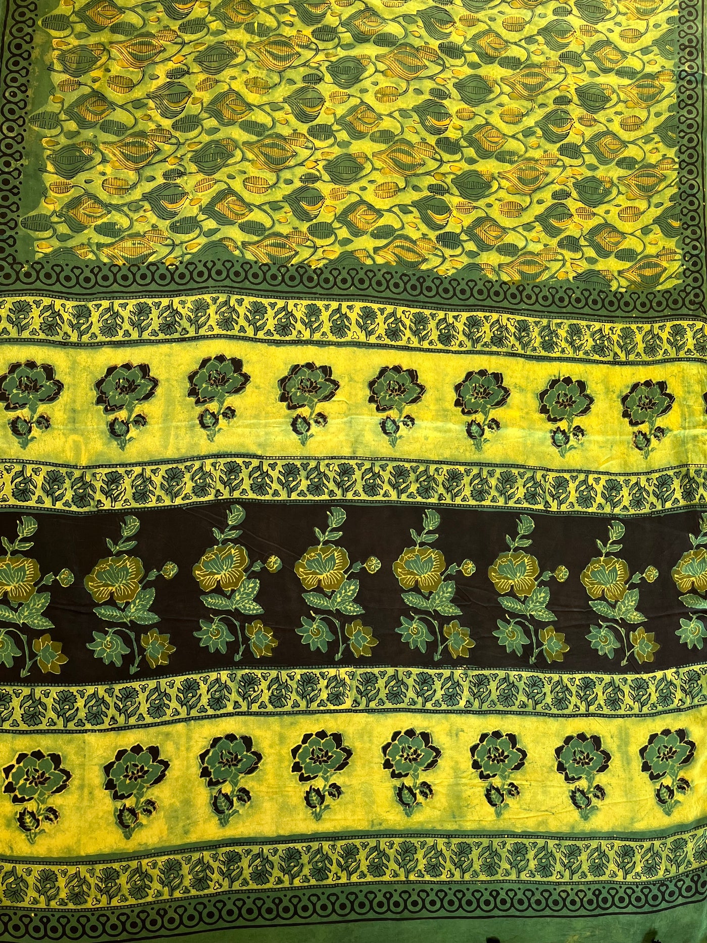 Rubaru: HANDBLOCK BAGRU PRINTED ICE BLUE MODAL SILK SAREE