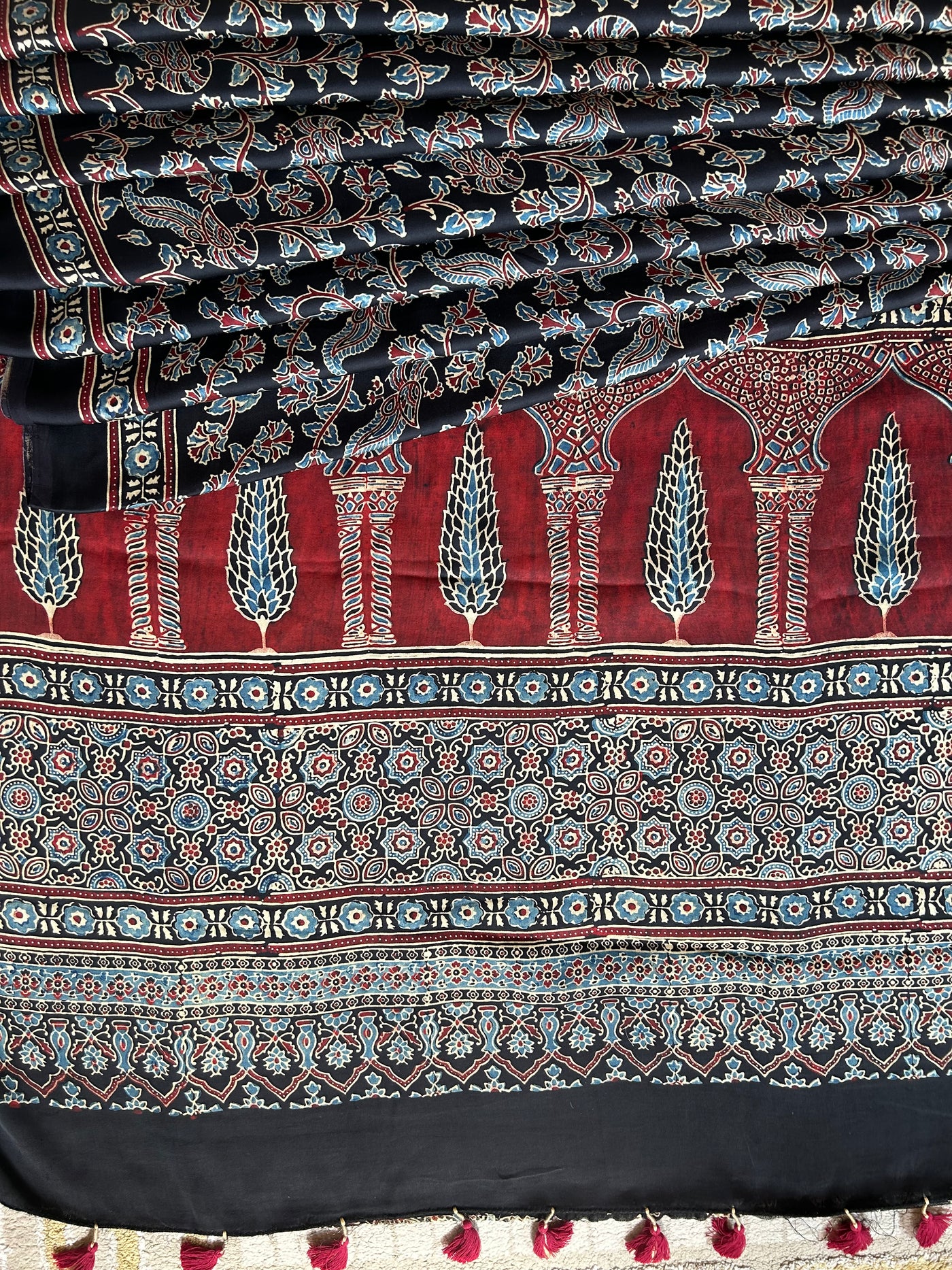 SALONI: AJRAKH MODAL SILK SAREE