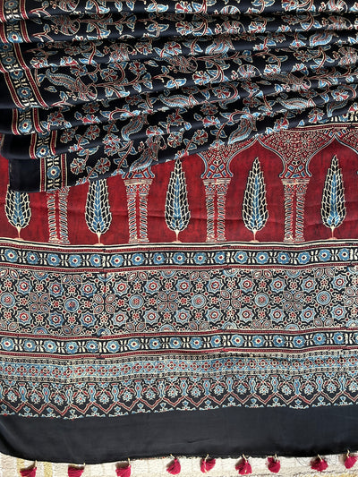 SALONI: AJRAKH MODAL SILK SAREE
