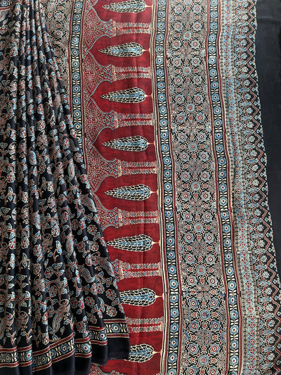 SALONI: AJRAKH MODAL SILK SAREE