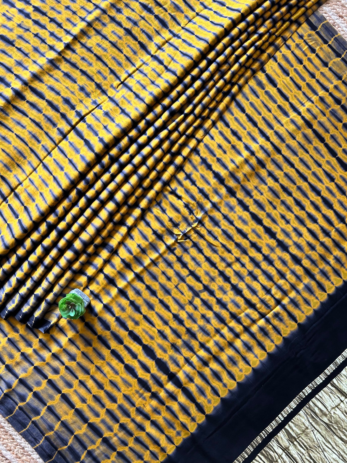 EK SITARA: HANDMADE TIE&DYE MODAL SILK SAREE WITH TISSUE PALLU