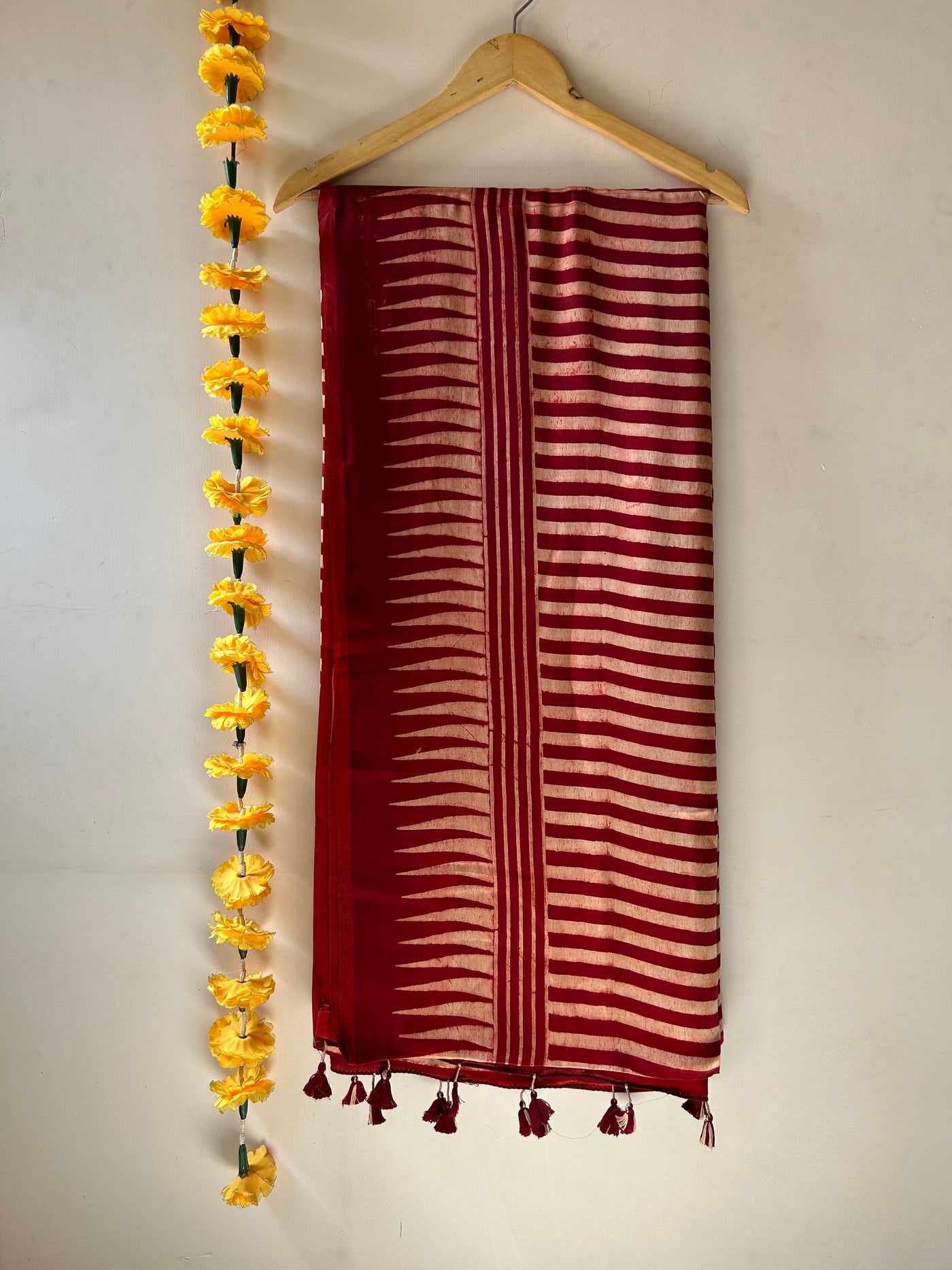 MADHUBALA: HANDBLOCK AJRAKH MODAL SILK SAREE