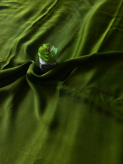 KACCHA AAM: HANDMADE TIE&DYE MODAL SILK SAREE WITH TISSUE PALLU