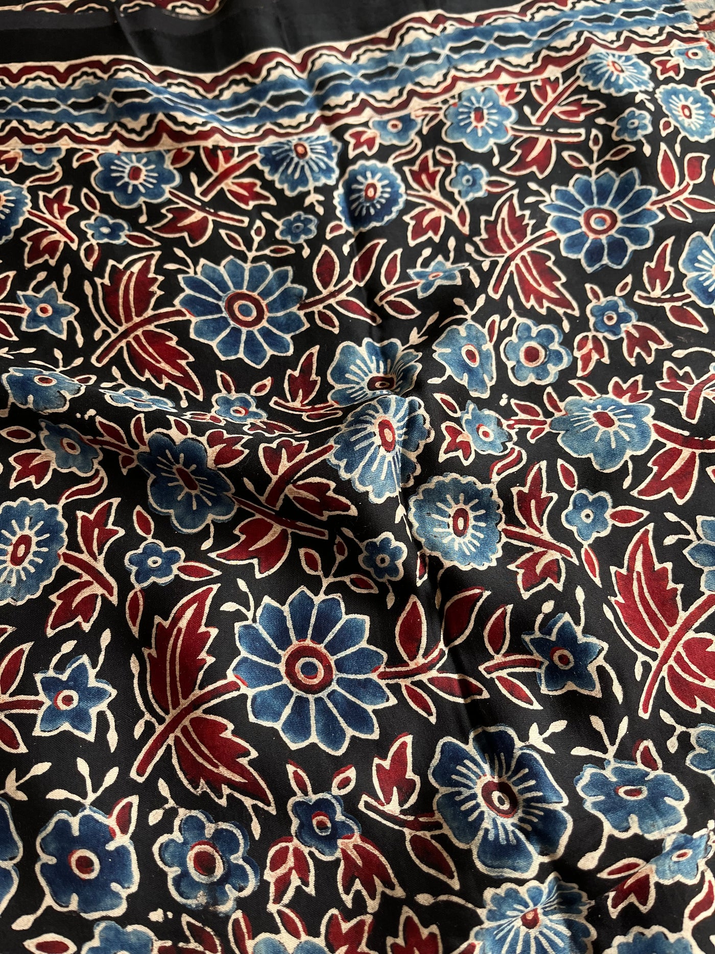 Meera : HANDMADE BANDHANI AJRAKH MODAL SILK SAREE