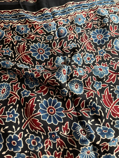 Meera : HANDMADE BANDHANI AJRAKH MODAL SILK SAREE