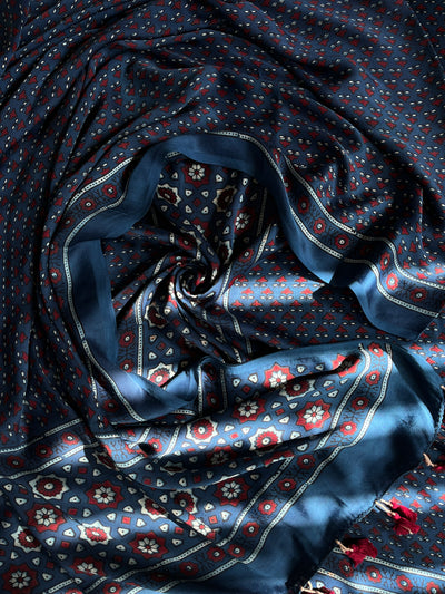 KRATIKA :Handblock Ajrakh Modal Silk 2 piece Suit