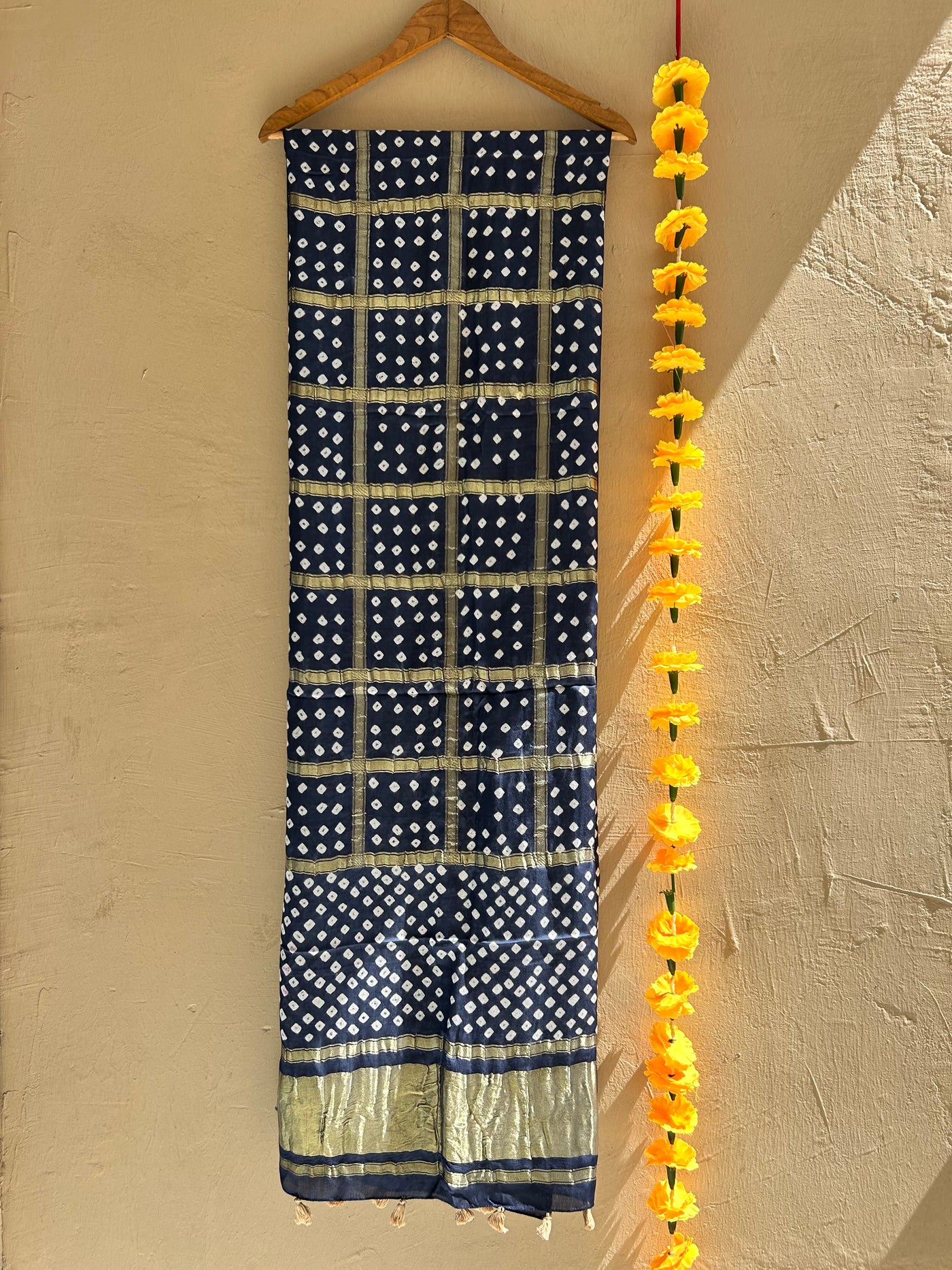 ROOPA : HANDMADE BANDHANI MODAL SILK GHARCHOLA DUPATTA