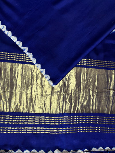 PRAGYA: Handmade Shibori Dyed Modal Silk Tissue Pallu Saree