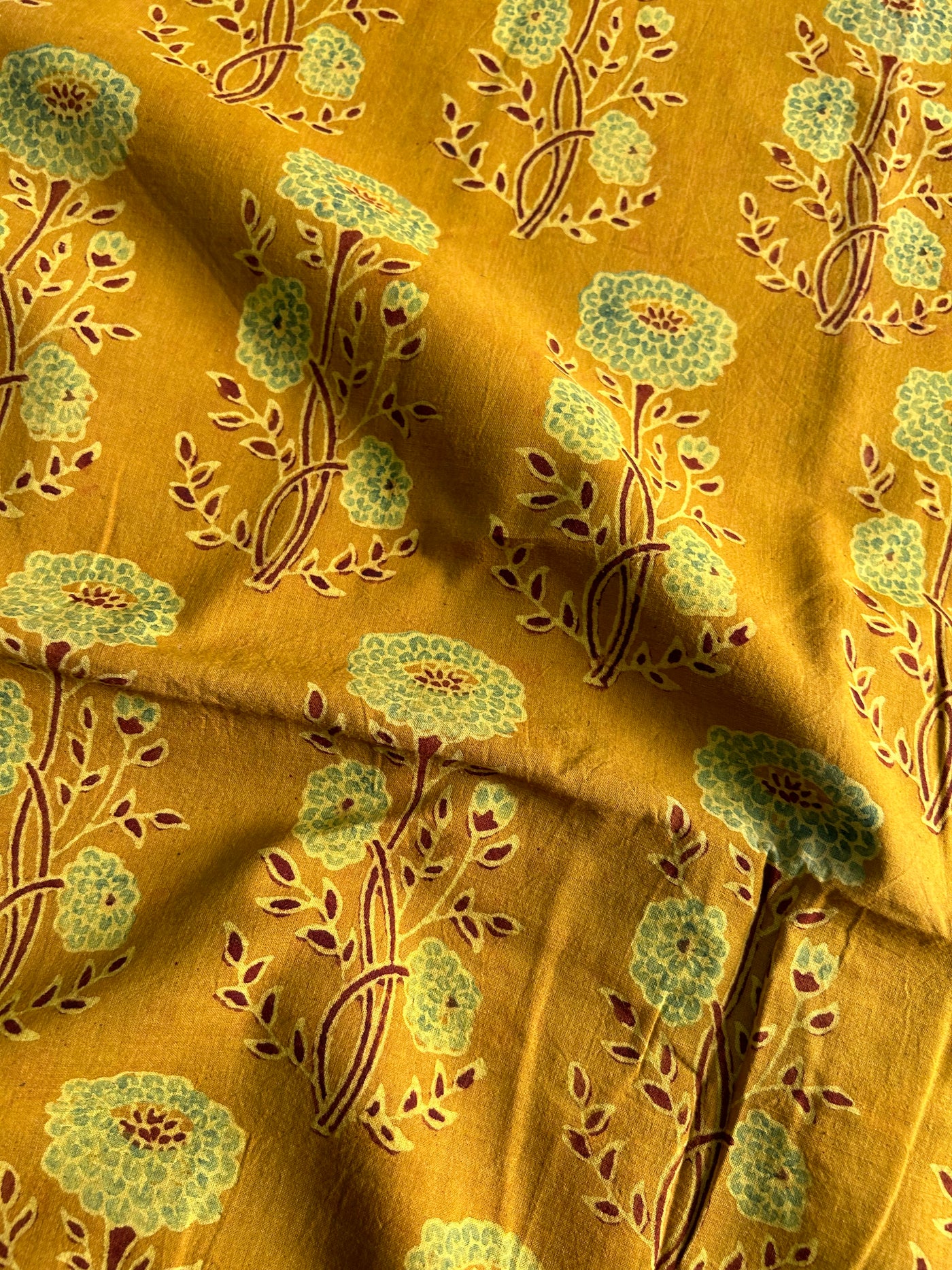 GANGA Handblock Printed Ajrakh cotton fabric