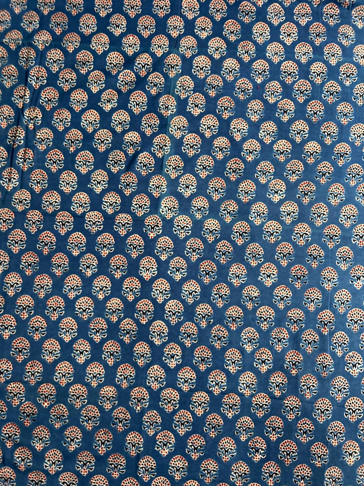 MAHANADI Handblock Printed Ajrakh cotton fabric