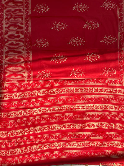 BARKHA:Handmade Mul Cotton Saree