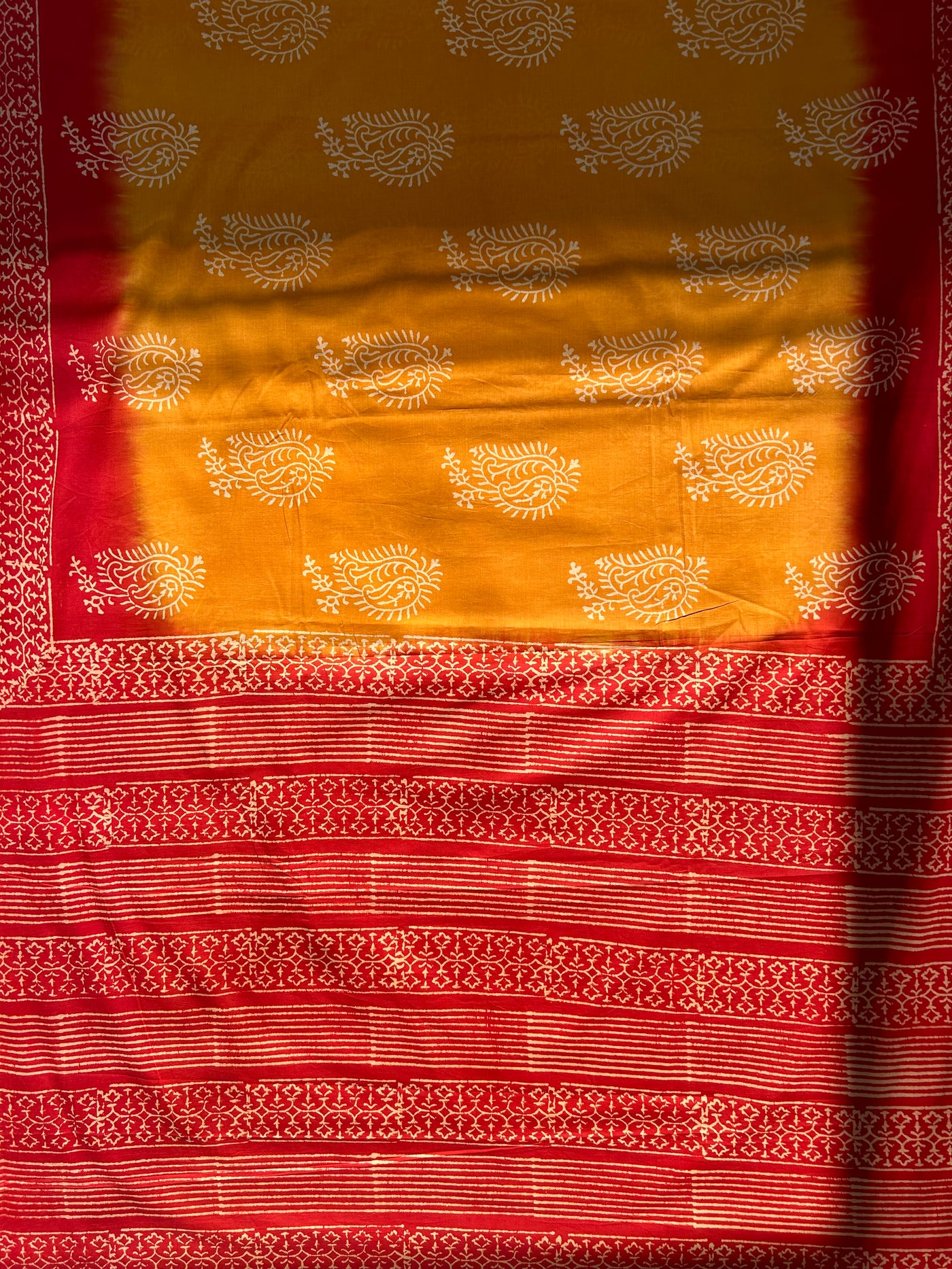 ELA:Handmade Mul Cotton Saree