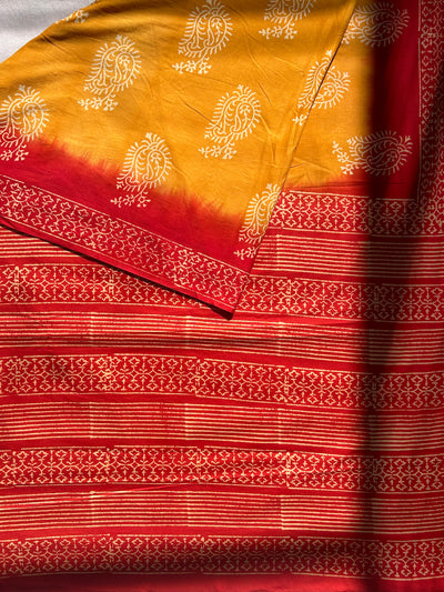 ELA:Handmade Mul Cotton Saree