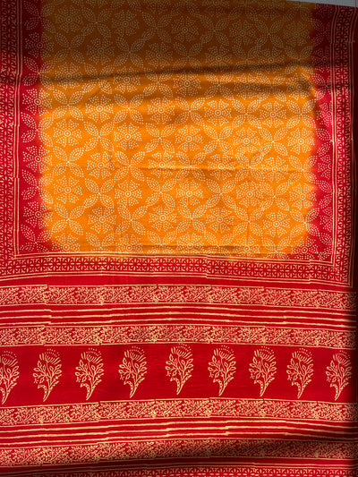 FIZA:Handmade Mul Cotton Saree